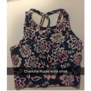Charlotte Russe floral crop top